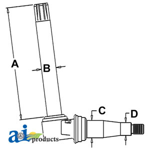 UJD00245    Spindle---Replaces AT34973